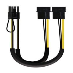 NANOCABLE CABLE ALIMENTACION TARJETA GRAFICA 2 MOLEX A PCI-E 6+2 PIN 20CM