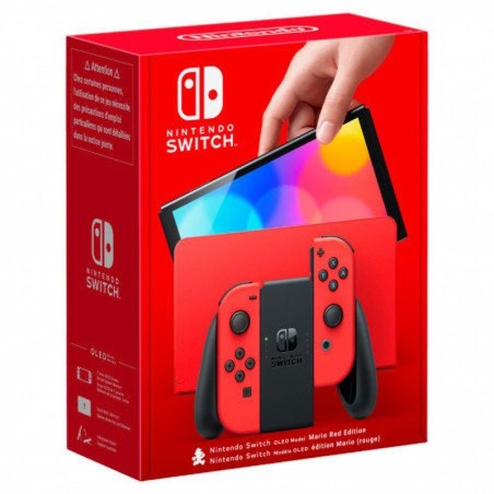 NINTENDO CONSOLA OLED EDITION RED Incluye Base/ 2 Mandos Joy-Con