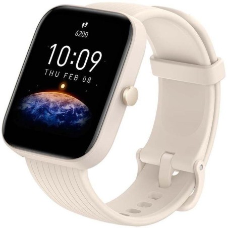 XIAOMI SMARTWATCH AMAZFIT BIP 3 PRO CREMA HUAMI NOTIFICACIONES/ FRECUENCIA CARDIACA/ GPS