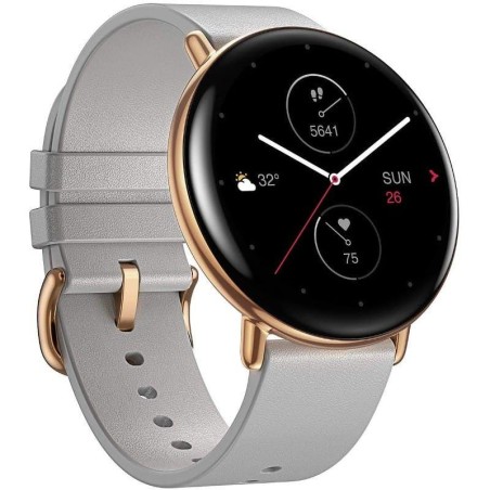 AMAZFIT SMARTWATCH ZEPP E CIRCLE CUERO MOON GRAY