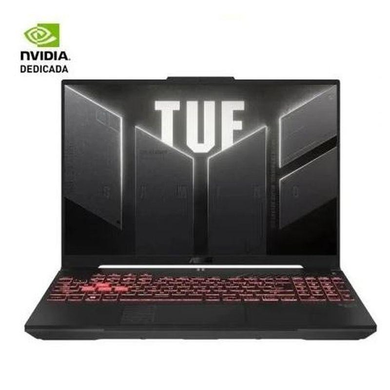 ASUS PORTATIL GAMING TUFA16 TUF607PI-QT047 GRIS MECHA RYZEN 9-7845HX /32GB/ 1TB SSD/16/ GEOFORCE RTX 4070/ FREEDOS