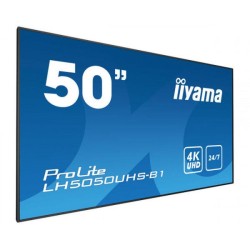 IIYAMA PANEL INTERACTIVO LH5050UHS-B1 50 3840X2160, SPEAKERS, DP, HDMI(3X), COMPONENT VIDEO , 450 CD/M², 4000:1 , HDR, 8 MS, MED