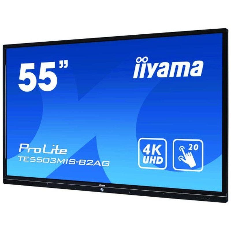 IIYAMA PANEL INTERACTIVO TE5503MIS-B2AG 55 3840X2160 / UHD / 18/7 / 350 CD/M / 1200:1 / VGA - 3XHDMI / AUDIO OUT / WIFI / MM / R