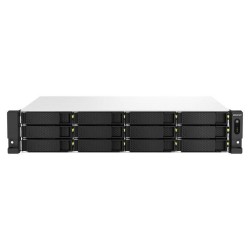 QNAP NAS DE 12 BAHIAS TS-1264U-RP-4G NAS rack 12 Bahías - Intel Celeron N5095 4 núcleos y 2.9 GHz, 4 GB SO-DIMM DDR4 (max 16GB)