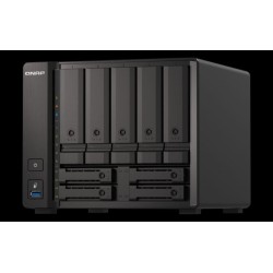 QNAP NAS DE 9 BAHIAS Y 8GB RAM TS-H973AX-8G Mejore la productividad de su empresa utilizando el NAS QuTS hero de 9 bahías y cuat