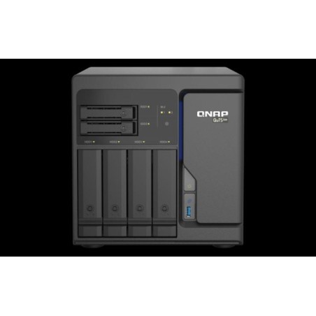 QNAP NAS DE 4 BAHIA TS-H886-D1622-8G AS QuTS hero Intel® Xeon® D con cuatro puertos 2.5GbE, diseñado para aplicaciones de máquin