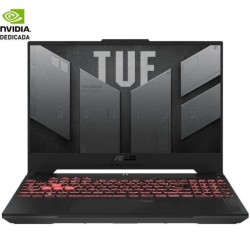 ASUS PORTATIL TUF GAMING A15 TUF507NU-LP036 GRIS MECHA RYZEN 7 7735HS/16GB/SSD 512GB/RTX 4050/15.6FHD/FDOS