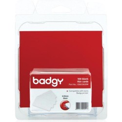 BADGY TARJETAS PVC BLANCO 100UD (0,50 MM)