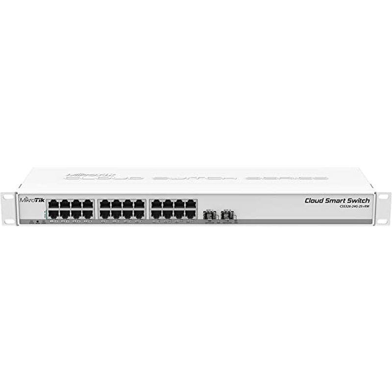 MIKROTIK ROUTER CRS326-24G-2S+RM 26 Puertos/ RJ45 10/100/100/ SFP/ PoE