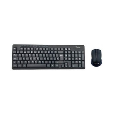 L-LINK KIT TECLADO Y RATON LL-KB-555-WCOMBO INALAMBRICO NEGRO