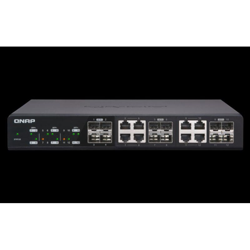 QNAP SWITCH 12 PUERTOS 10GBE QSW-1208-8C