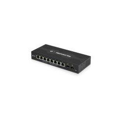 UBIQUITI SWITCH GIGABIT ES-10XP GESTIONABLE 8 PUERTOS GIGABIT + 2SFP