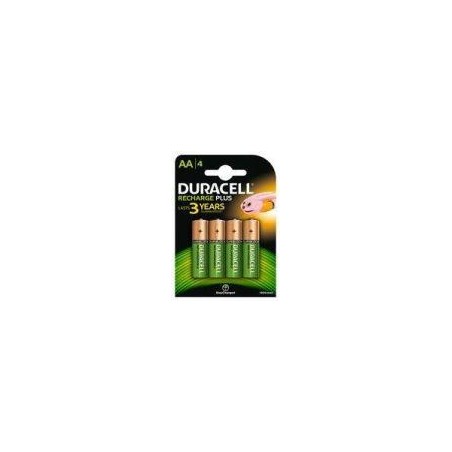 DURACELL DUR03924 PILA RECARGABLE HR6 AA 1300mAh BLISTER*4 DURHR6P4B