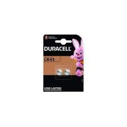 DURACELL PILA BOTON ALCALINA LR43 1,5V BLISTER*2