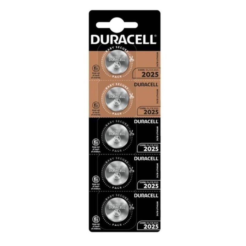 DURACELL PILA BOTON LITIO CR2025 3V BLISTER*5