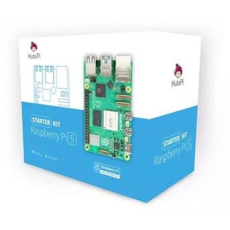 RASPBERRY KIT PI 5 8GB + CARCASA + CARGADOR INCLUYE CABLE CARCASA FUENTE MICRO SD 32GB