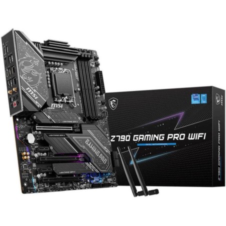 MSI PLACA BASE Z790 GAMING PRO WIFI LGA1700 ATX GEN 12.ª - 13.ª / 4xDDR5 / 3xM.2