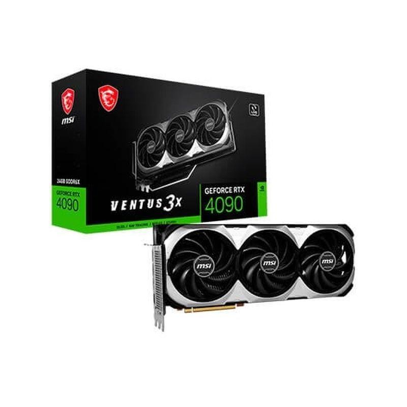 MSI TARJETA GRAFICA RTX 4090 VENTUS 3X 24G OC GDDR6X 1xHDMI/3xDP/1x16P