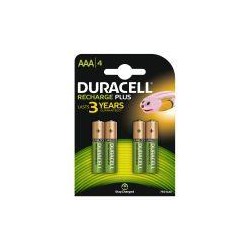 DURACELL PILA RECARGABLE HR03 AAA 750MAH BLISTER*4 DURHR03P4B