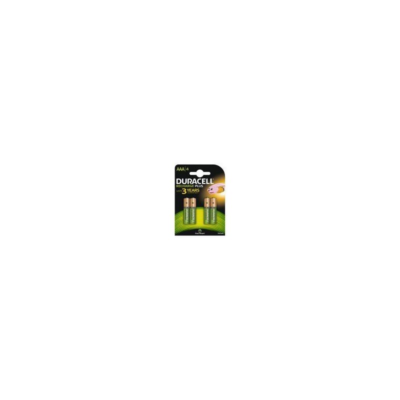 DURACELL PILA RECARGABLE HR03 AAA 750MAH BLISTER*4 DURHR03P4B