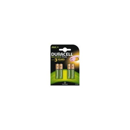 DURACELL PILA RECARGABLE HR03 AAA 750MAH BLISTER*4 DURHR03P4B