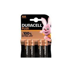 DURACELL PLUS POWER 100 PILA ALCALINA AA LR6 BLISTER 4UND