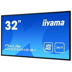 IIYAMA PANEL INTERACTIVO LH3252HS-B1 31,5 1920x1080 / FHD IPS / 24/7 / 400 CD/M / DVI-I / VGA / 2XHDMI / CARD READER II SIGNAGE 