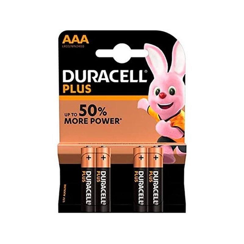 DURACELL PLUS POWER 100 PILA ALCALINA AAA LR03 BLISTER 4 UND