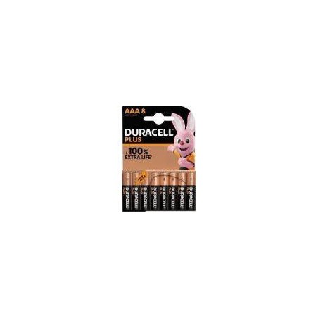 DURACELL PLUS POWER 100 PILA ALCALINA AAA LR03 BLISTER*8