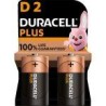 DURACELL PLUS POWER 100 PILA ALCALINA D LR20 BLISTER*2