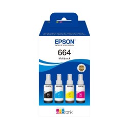 EPSON BOTE TINTA 664 ECOTANK MULTIPACK 4 COLORES