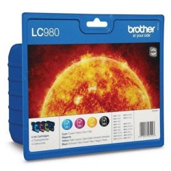 BROTHER CARTUCHO TINTA LC-980 VALUE PACK BK-C-M-Y