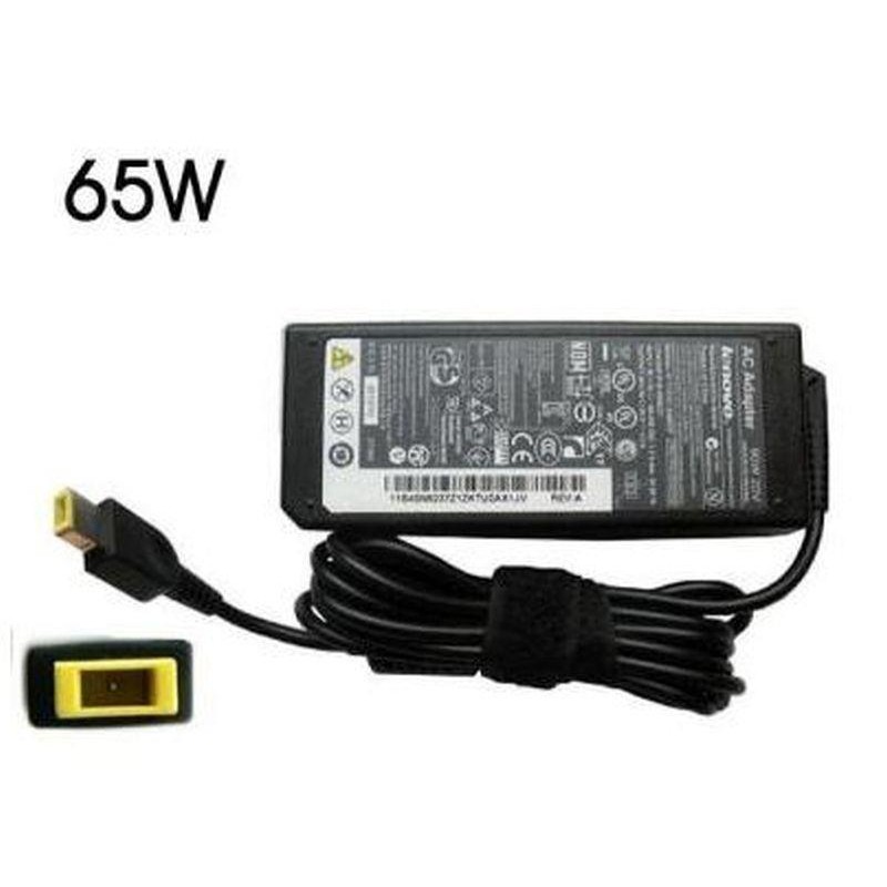 CARGADOR PARA PORTÁTIL LENOVO 65W 20V 3.25A CONECTOR RECTANGULAR