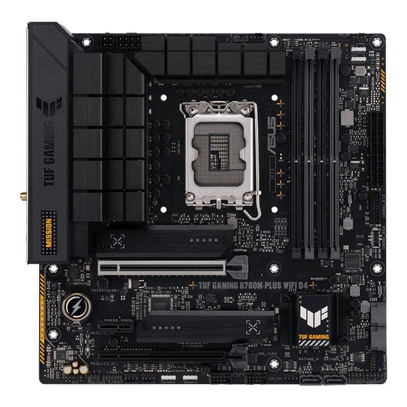 ASUS PLACA BASE TUF GAMING B760-PLUS WIFI M-ATX LGA1700 GEN 13º - 12º / 4XDDR5 / 2xM.2