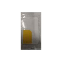 ROLLO DE ETIQUETA 64X38.10MM CUADRO AMARILLO + TOPO TRASERO ROLLOS DE 1000 ETIQUETAS