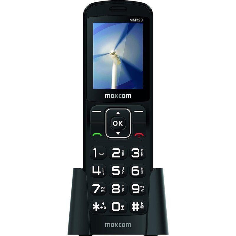 MAXCOM TELEFONO FIJO DEC MM32D 2,4 2G SIM BLACK