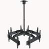 EQUIP SOPORTE PROFESIONAL PARA 4 PANTALLA DE TECHO 32-65 INCLINABLE HASTA 30KG (POR PANTALLA)