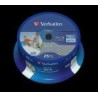 VERBATIM BD-R SL DATALIFE, 25GB, 6X, 25 PACK SPINDLE, WIDE INKJET PRINTABLE