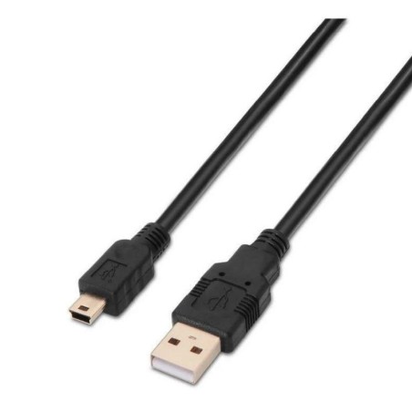 AISENS CABLE USB A USB-MINI 2.0 / 1.8M/ NEGRO