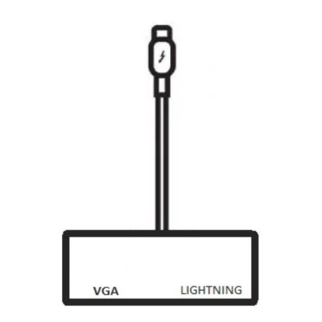 APPLE ADAPTADOR DE CONECTOR LIGHTNING A VGA