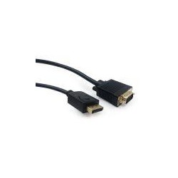 GEMBIRD CABLE ADAPTADOR DISPLAYPORT A VGA 1.8M NEGRO