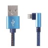 GEMBIRD CABLE USB A LIGHTNING CONECTOR EN ANGULO CC-USB2J-AMLML-1M-BL AZUL