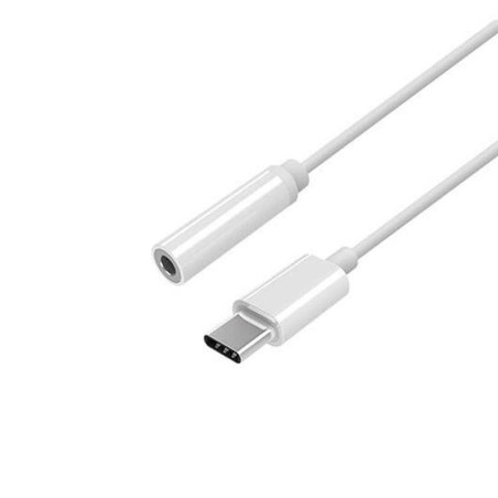 AISENS CABLE USB-C A JACK HEMBRA 3.5 15CM BLANCO