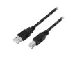 AISENS CABLE USB-A 2.0 A USB-B 2.0 1M NEGRO