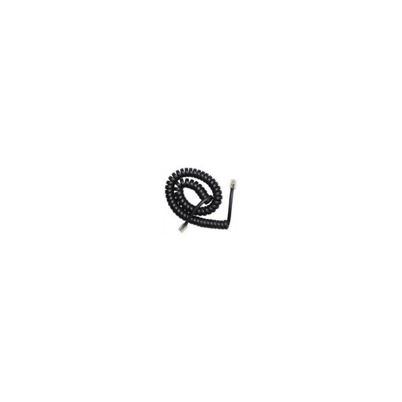 GEMBIRD CABLE TELEFONO ESPIRAL RJ10 4P4C 2M NEGRO