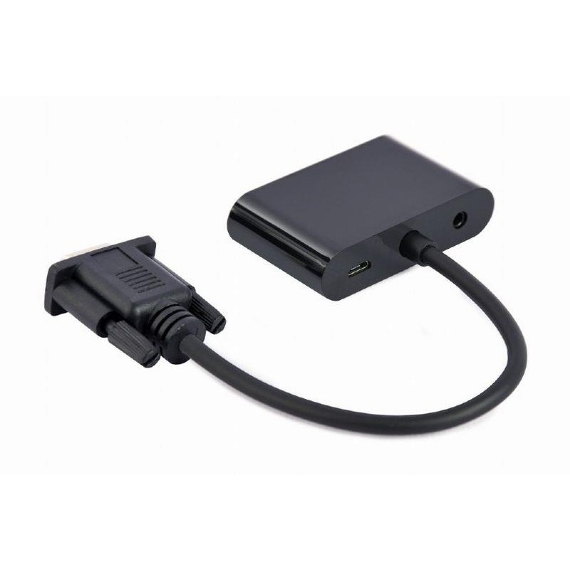 GEMBIRD ADAPTADOR VGA A HDMI+VGA 0.15M NEGRO