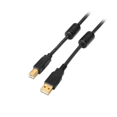 AISENS CABLE USB-A 2.0 A USB-B 2.0 2M NEGRO