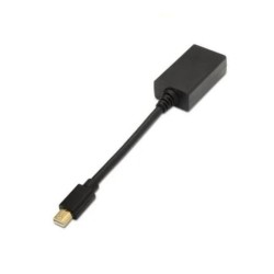 AISENS CABLE MINI DISPLAYPORT MACHO A HDMI HEMBRA 15CM NEGRO