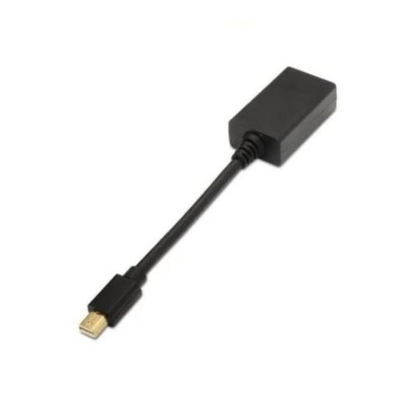 AISENS CABLE MINI DISPLAYPORT MACHO A HDMI HEMBRA 15CM NEGRO