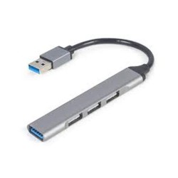 GEMBIRD HUB USB 3.0 A 1 USB 3.1 + 3 USB 2.0 PLATEADO